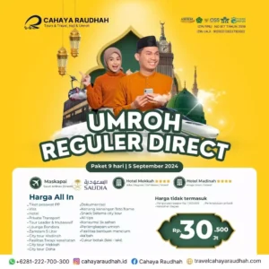 Paket Umroh Reguler 5 September 2024