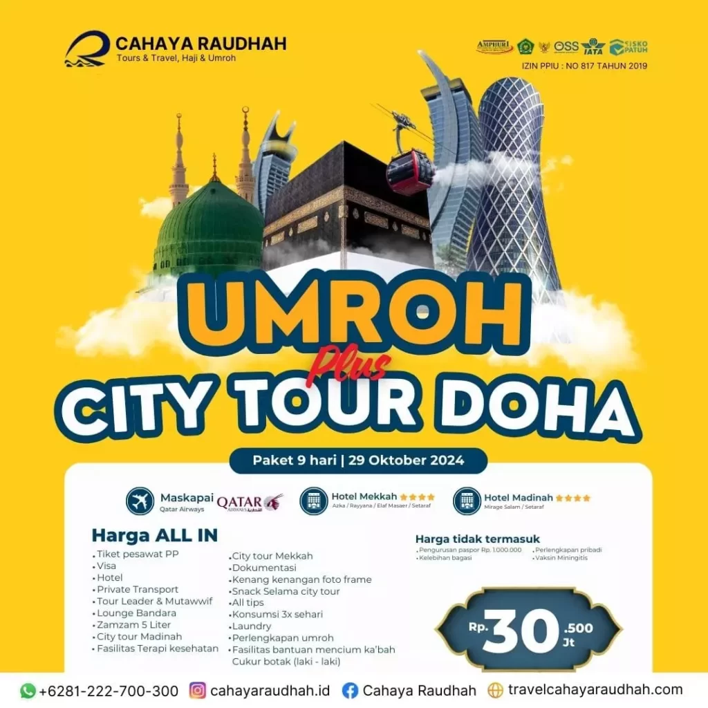 Umroh Plus City Tour Doha 29 Oktober 2024