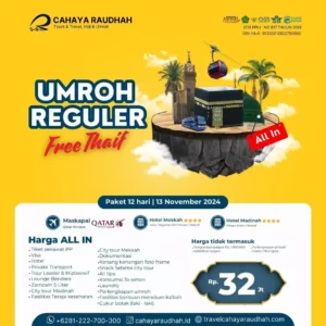 Paket Umroh Free Thaif 21 November 2024