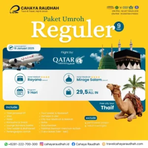 Paket Umroh 19 Januari 2025 - Cahaya Raudhah - travelcahayaraudhah.com