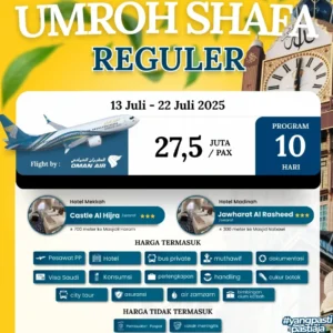 Paket Umroh Shafa 13 Juli 2025 | Cahaya Raudhah | Travel Umroh | Travel haji