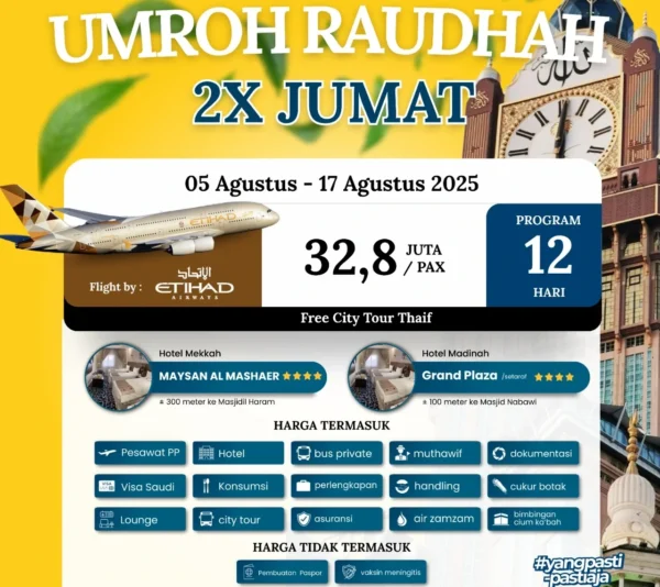Paket Umroh Raudhah 5 Agustus 2025 | Travel Umroh | Travel Haji