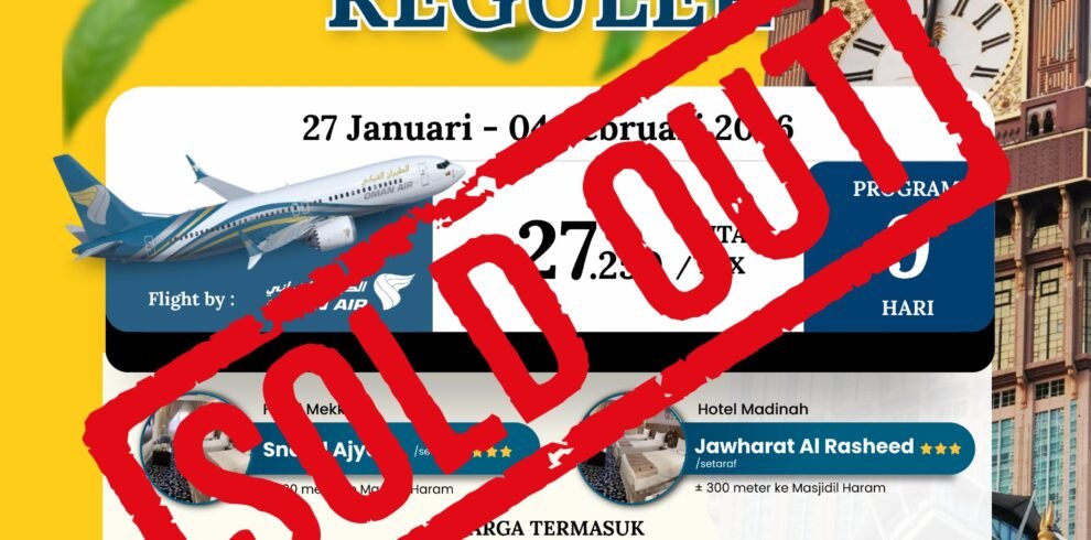Umroh 27 Januari 2025 Soldout