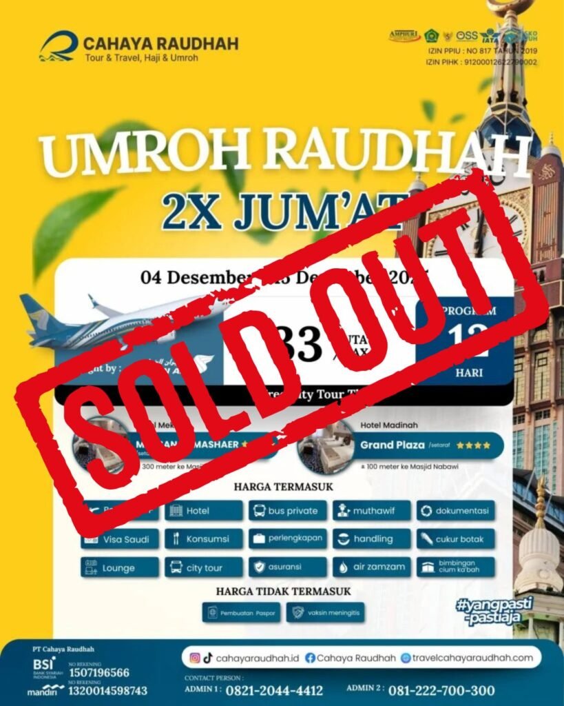 paket Umroh 4 Desember 2025 Soldout