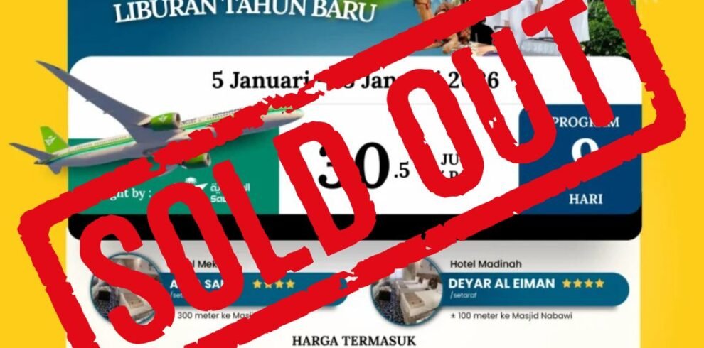 Paket Umroh 5 januari 2026 Soldout