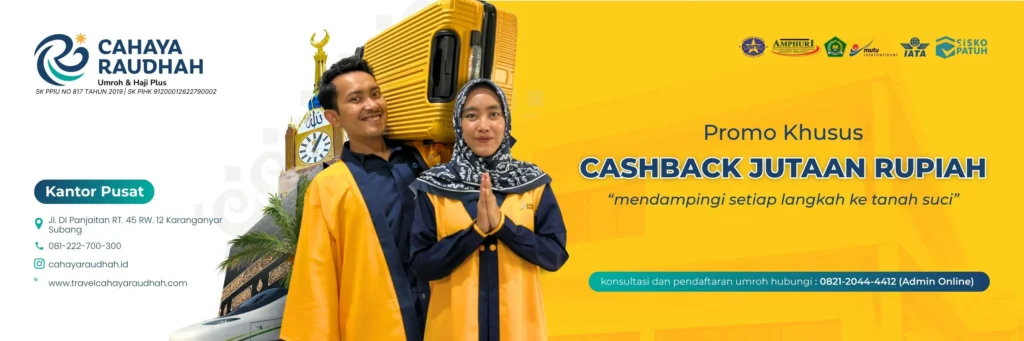 Banner promo Umroh Cahaya Raudhah