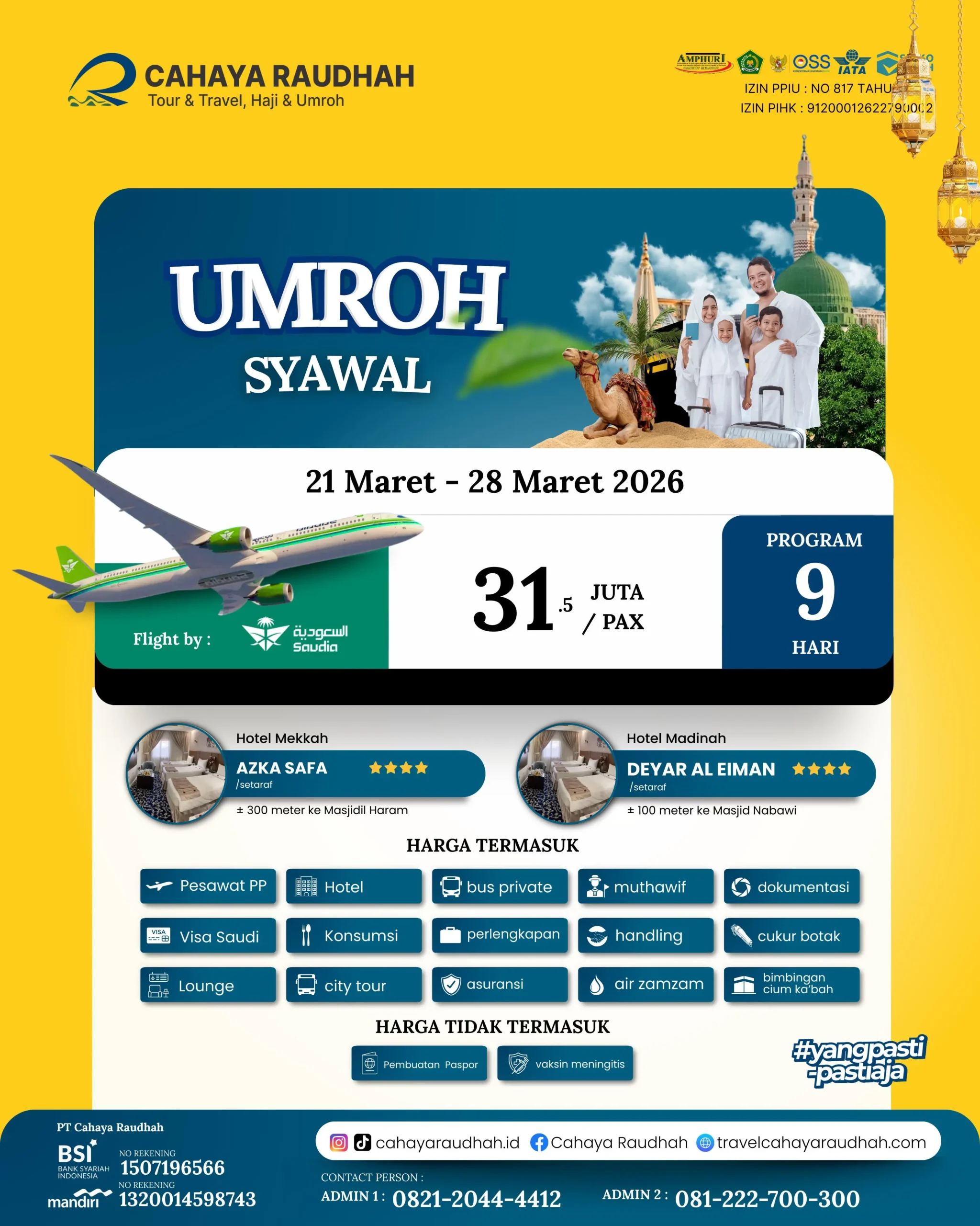 Paket Umroh 21 Maret 2026
