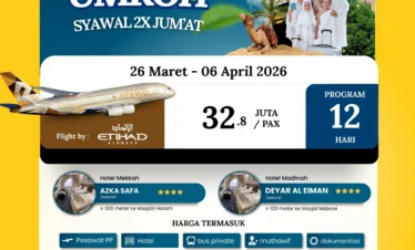 Umroh Raudhah Sawal 26 Maret 2026