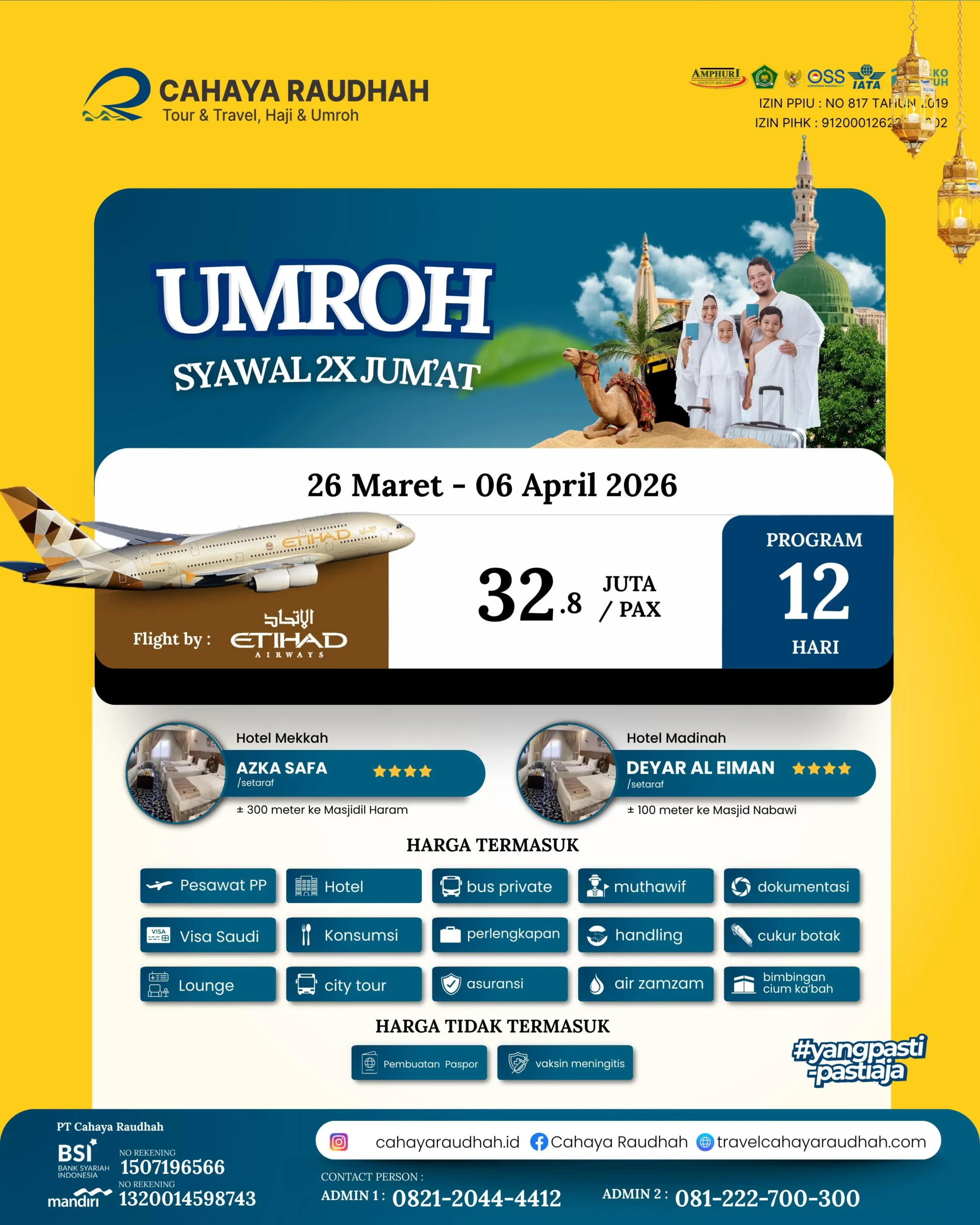 Umroh Raudhah Sawal 26 Maret 2026