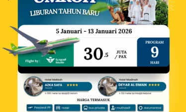 Paket Umroh 5 januari 2026 Cahaya Raudhah