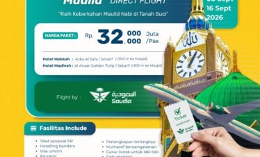Umroh Raudhah Maulid 08 September 2026 9 Hari (Direct Flight)